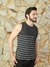 Regata casual da moda masculina 100% algodão