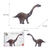 Quebra-Cabeça Planet Adventure 3D Apatossauro - 60 peças MDF - comprar online