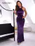 Vestido Sexy Brilho Cetim