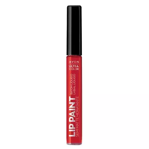 Batom Líquido Lip Paint Avon Ultra Color Vermelho Quente 7ml 135555