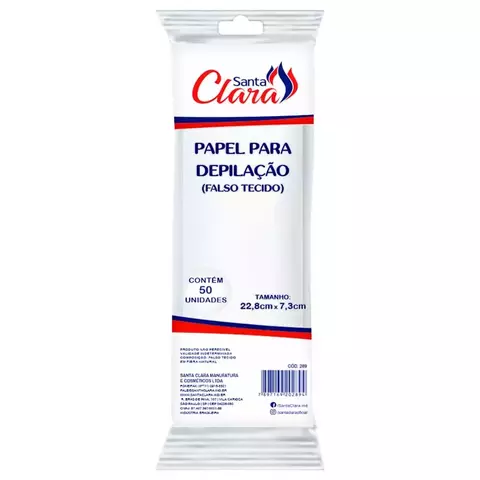 Papel Para Depilação Santa Clara Mega Bell 50un