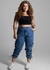 CALÇA JEANS SAWARY PLUS SIZE CARGO - 274021