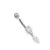 Piercing Umbigo Zircônia c/ Cobra
