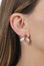 Brinco Cristal Oval com Pérolas