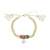 Pulseira Cordão Com Pérolas e Pedras - comprar online