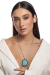 Pingente Nossa Senhora G Bordado Com Safira Indiana - comprar online