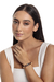 Pulseira Jade Bege com Pérola Chocolate e Esfera Cravejada - comprar online