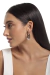 Argola Bordada com Corrente Zircônias - comprar online