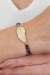 Pulseira Folha Metal Cravejada