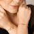 Pulseira Esfera Tripla Banhado a Ouro 18K - comprar online