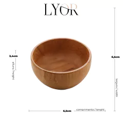Mini Bowl Molheira Redonda de Bambu 50 ml - Lyor - loja online