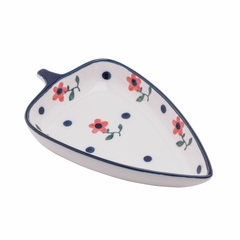 Petisqueira de Cerâmica Vintage Flower 15,5cm x 8,5cm x 2,5cmcm - Wolff