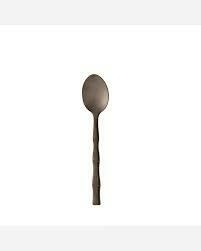 Conjunto 6 colheres chá aço inox Elegant Bambu Preta