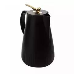 Garrafa Térmica Café 1L New Bird Gatilho Pássaro Nude Preta - Wolff - Basic Decor