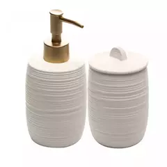 Kit 2 Peças para Banheiro de Cerâmica Duna Bege - Wolff - comprar online
