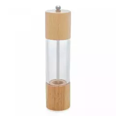Porta Tempero/Moedor De Acrilico/Bambu - Hauskraft