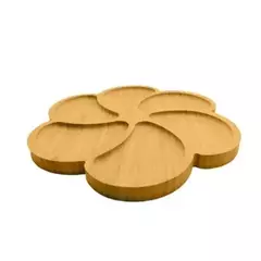 Petisqueira Bambu 6 Divisórias Petiscos Frios Queijo - Casita - comprar online
