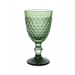 Conjunto 6 Taças Para Água Bico De Abacaxi De Vidro Verde - Lyor