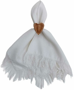 Guardanapo Linho Franja Desfiado Off White - comprar online