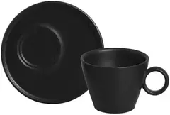 Xícara De Chá Neo Com Pires Neo Preto Matte 210ml - Porto Brasil