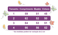 Vestido Infantil Branco C/ Renda e Aplique de Flores Borboletas (3562BQ) - loja online