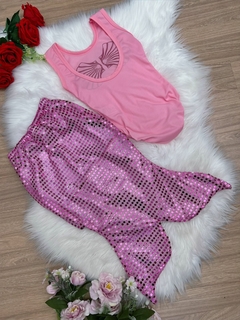 Fantasia Infantil Sereia Escamas Pink e Rosa Chiclete (8018PR) na internet