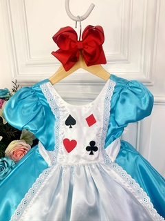 Vestido Infantil Alice no Pais das Maravilhas Festa Luxo (4533) - loja online