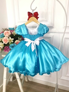 Vestido Infantil Alice no Pais das Maravilhas Festa Luxo (4533) na internet