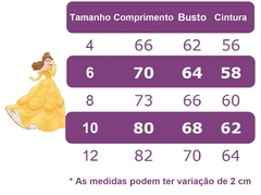 Vestido Infantil Bela e a Fera C/ Renda Aplique e Pérolas (1005AR) - comprar online