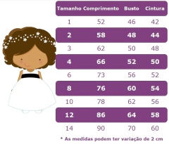 Vestido Infantil Azul Busto C/ Renda e Tiara Damas Luxo (1062AZ) - comprar online