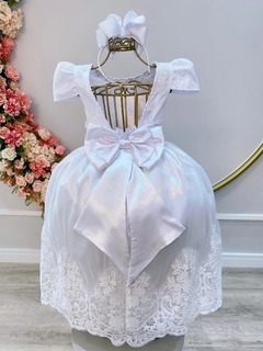 Vestido Infantil Branco C/ a Renda Realeza Daminhas (2259BD) na internet