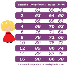 Vestido Infantil Vermelho Busto Nervura e Tule Pipoquinha (1777VM) - comprar online