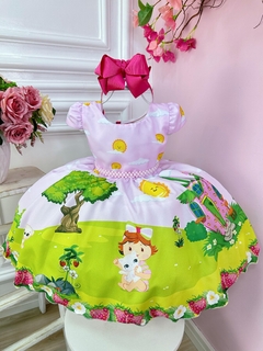 Vestido Infantil Moranguinho Baby Rosa Festas (1174RO)