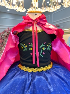Fantasia Infantil Princesas Anna Frozen C/ Capa Luxo Festas (3120CL) - Lily Dresses Store