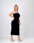 VESTIDO CANELADO MIDI TOMARA QUE CAIA PRETO - comprar online