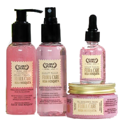 KIT FACIAL ROSA MOSQUETA FLORA PURA - ESGOTADO!