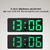 Despertador digital controle de voz teperature snooze modo noturno mesa de traba na internet