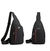 Imagem do Moda masculina multifunction bolsa de ombro crossbody saco no ombro saco de desp