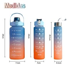 Garrafa de a'gua Squeeze kit 3 em 1 - comprar online