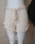 Short Saída de Praia de Crochê