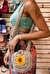 Bolsa girassol redonda - comprar online
