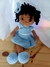 Boneca negra amigurumi na internet