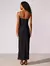Vestido Midi com Linho Noir - comprar online