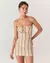 Vestido Maiô e Vestido Retrô com Mangas Bufantes Estampadas Waves Roberta - comprar online