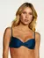 Biquíni Lisos Top Meia Taça + Tanga Lateral Média New Blue