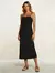 Vestido Midi Lisos Navajo Black