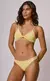 Biquíni Crochê Amarelo Top Nó + Calcinha Slim - comprar online
