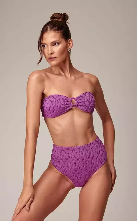 Biquíni Luna Rosa Vênus Top TQC Argola + Calcinha Basic