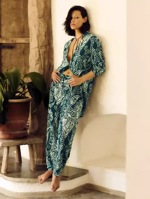 Calça Carrot Estampada Antibess