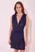 Vestido Curto Liso Clássico Azul